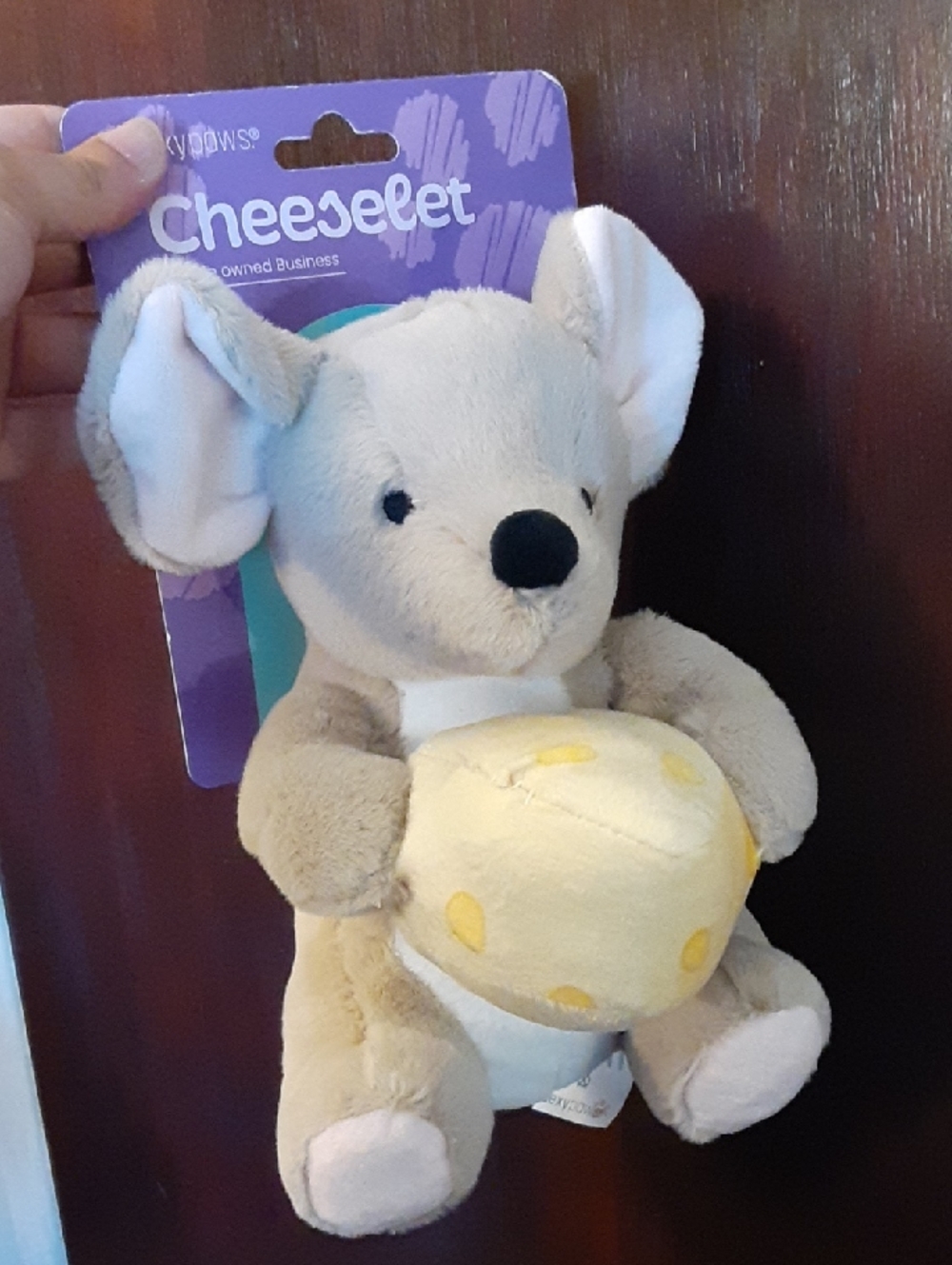 Mouse soft plush squeaky dog toy